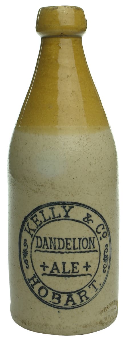 Kelly Dandelion Ale Hobart Ginger Beer Bottle