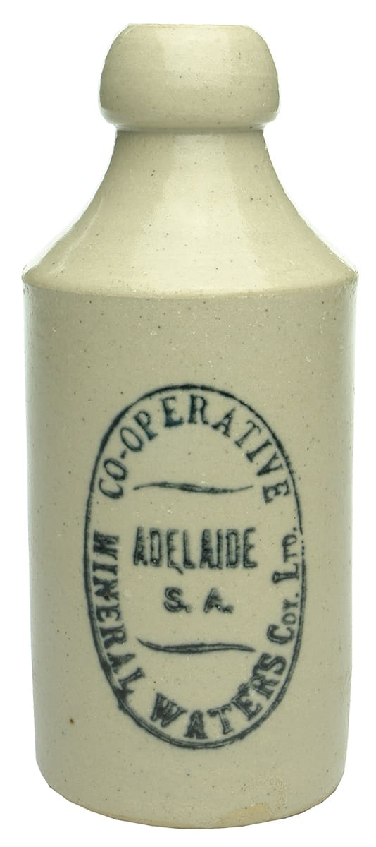 Cooperative Mineral Waters Adelaide Ginger Beer Bottle