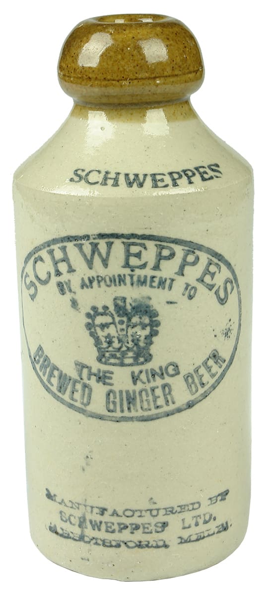 Schweppes Abbotsford Brewed Ginger Beer Bottle