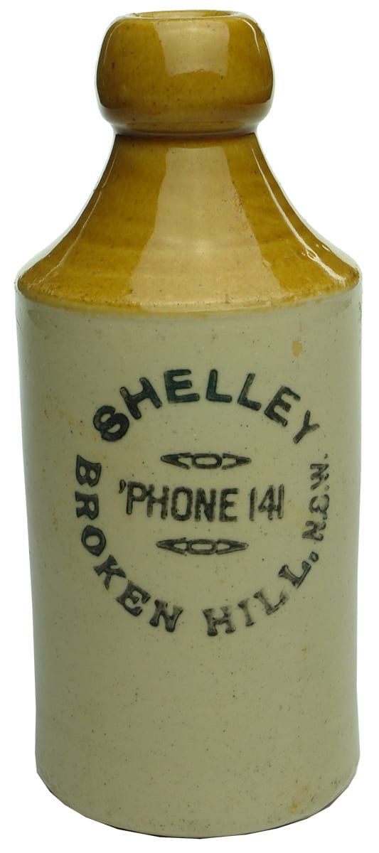 Shelley Broken Hill Ginger Beer Bottle