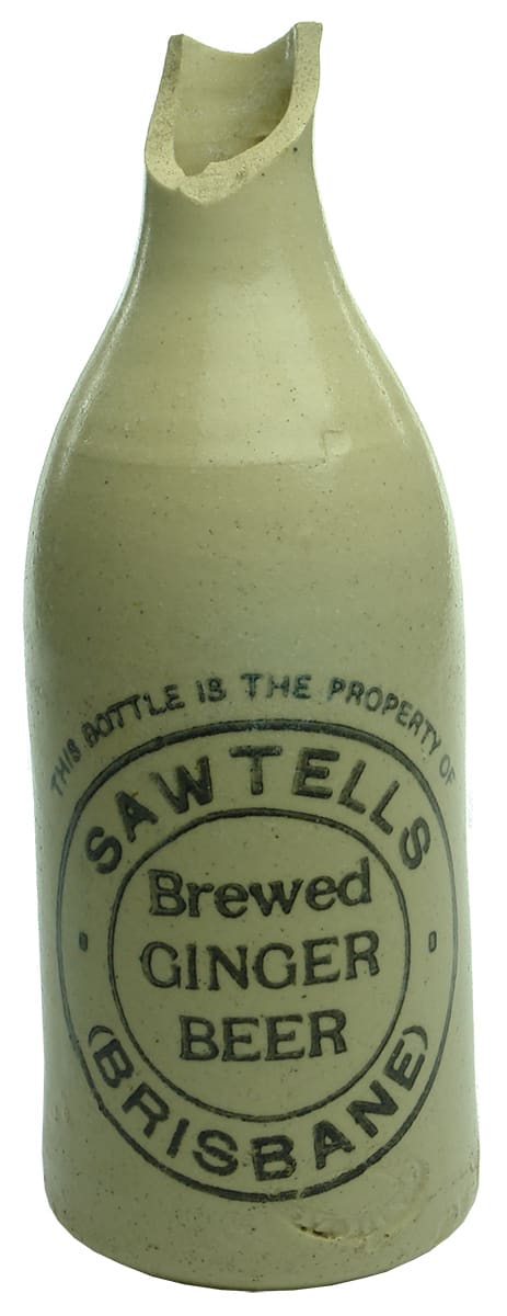 Sawtells Brewed Ginger Beer Bottle