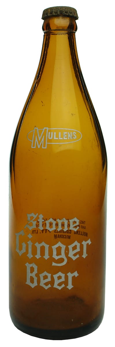 Mullens Stone Ginger Beer Bottle