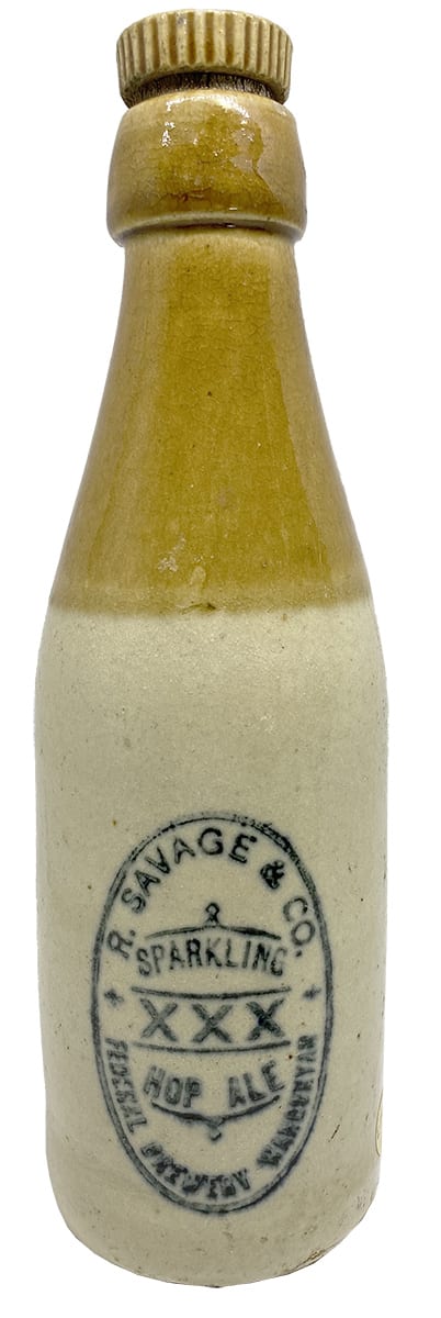 Savage Sparkling Hop Ale Federal Brewery Wahgunyah Ginger Beer Bottle