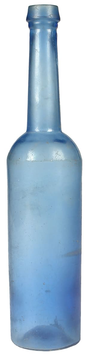 Antique Goldfields Blue Castor Oil Bottle