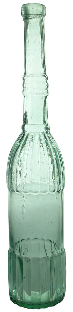Club shaped Antique Glass Salad Oil Bottle