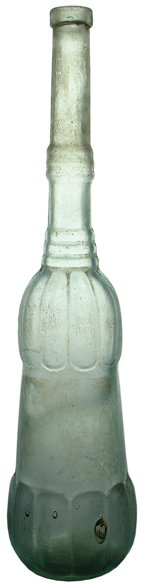 Club shaped Antique Goldfields Salad Oil Bottle