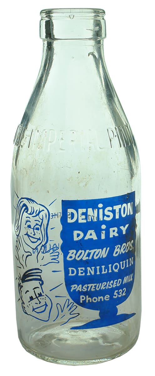 Deniston Dairy Deniliquin Pint Milk Bottle