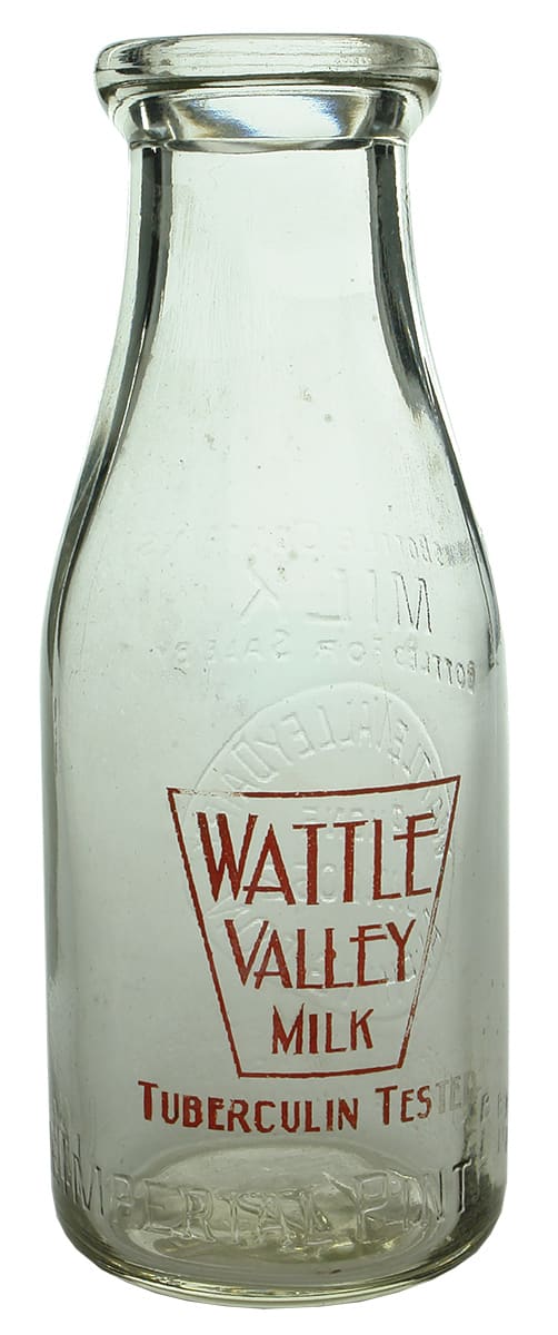 Wattle Valley Dairy Alphington Pint Milk Bottle