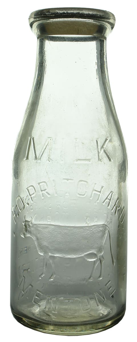 Pritchard Mentone Pint Milk Bottle