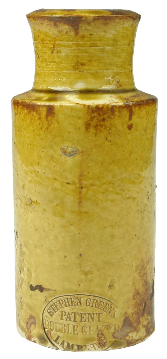 Stephen Greens Patent Double Glazed Lambeth stone jar