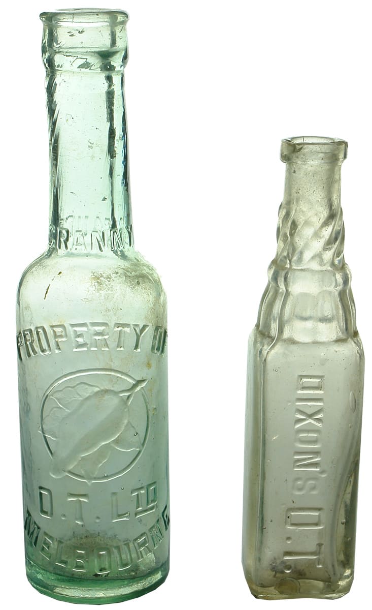 Old Household Sauce Pickle Condiment Bottles
