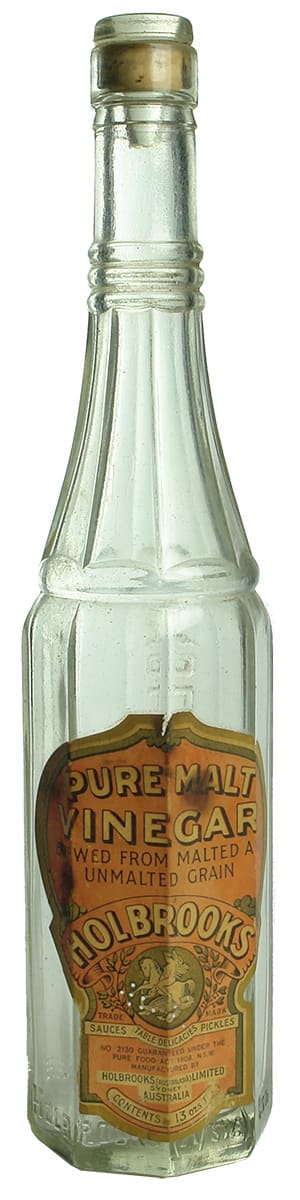 Holbrooks Australia Vinegar Bottle