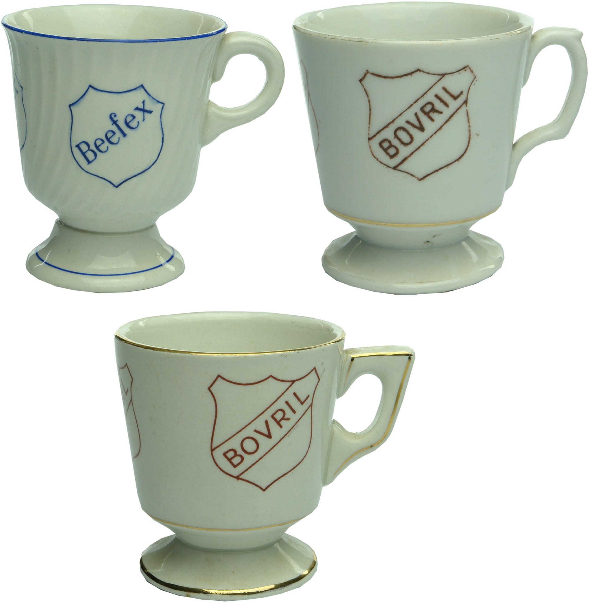Beefex Bovril Advertising Ceramic Mugs