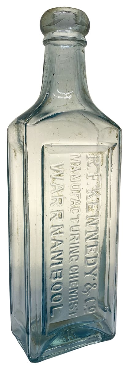 Kennedy manufacturing Chemist Warrnambool Antique Bottle
