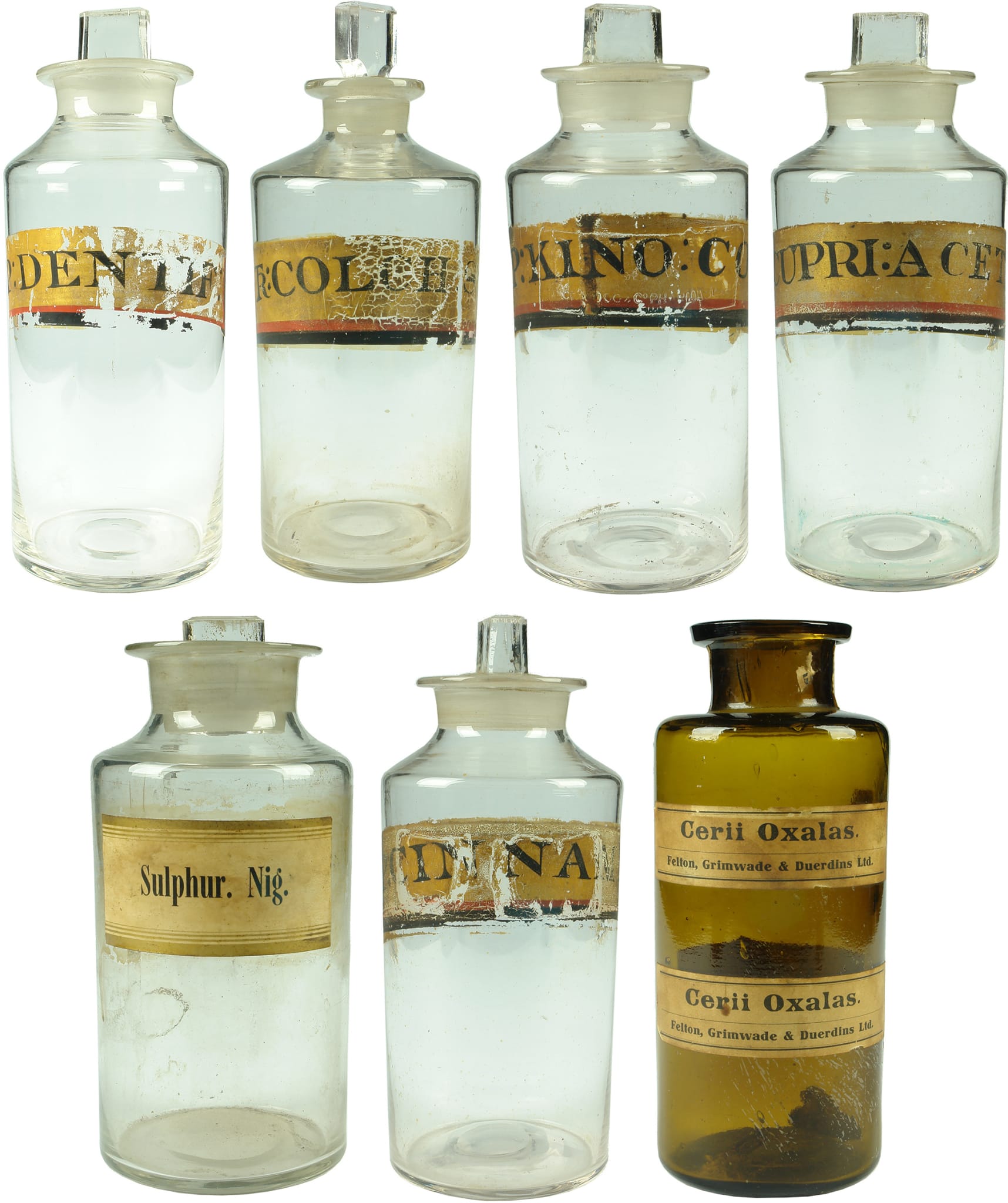Old Chemist Pharmacy Bottles