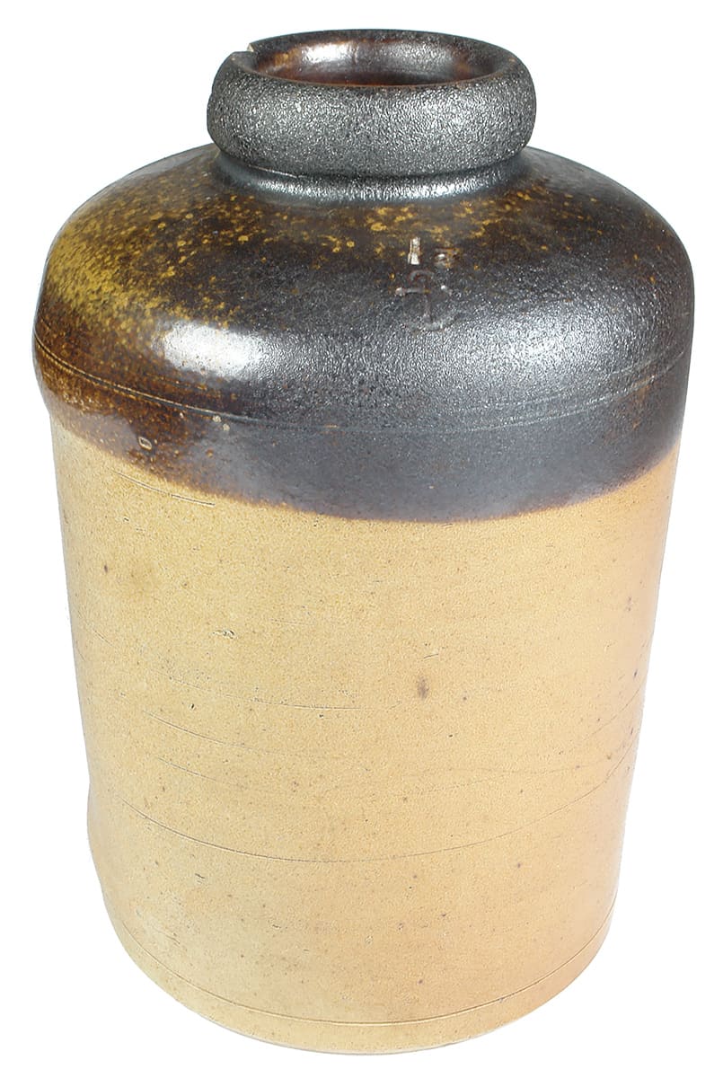 Anchor Impressed Bendigo Pottery Stoneware Jar