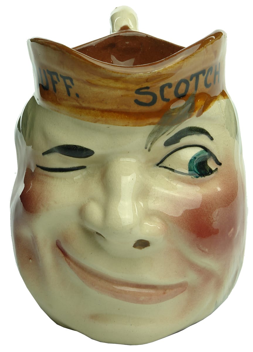 Macleay Duff Scotch Whisky Royal Torquay Pottery Face Jug