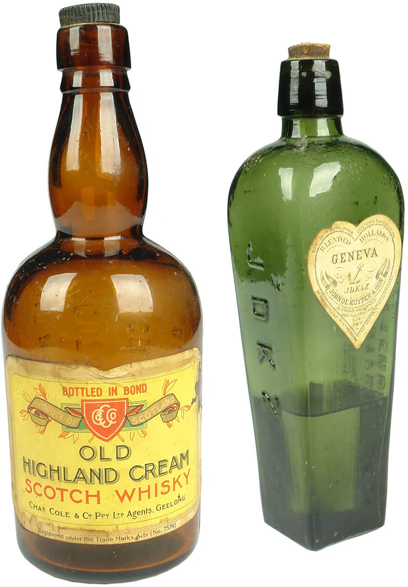 Antique Spirits Bottles