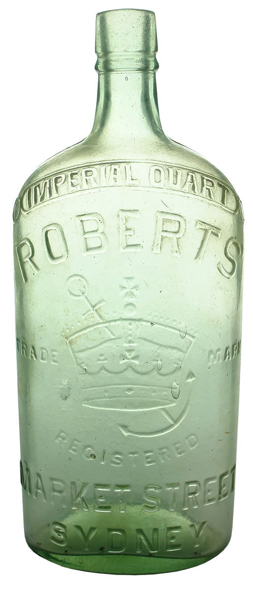 Roberts Crown Anchor Sydney Antique Bottle