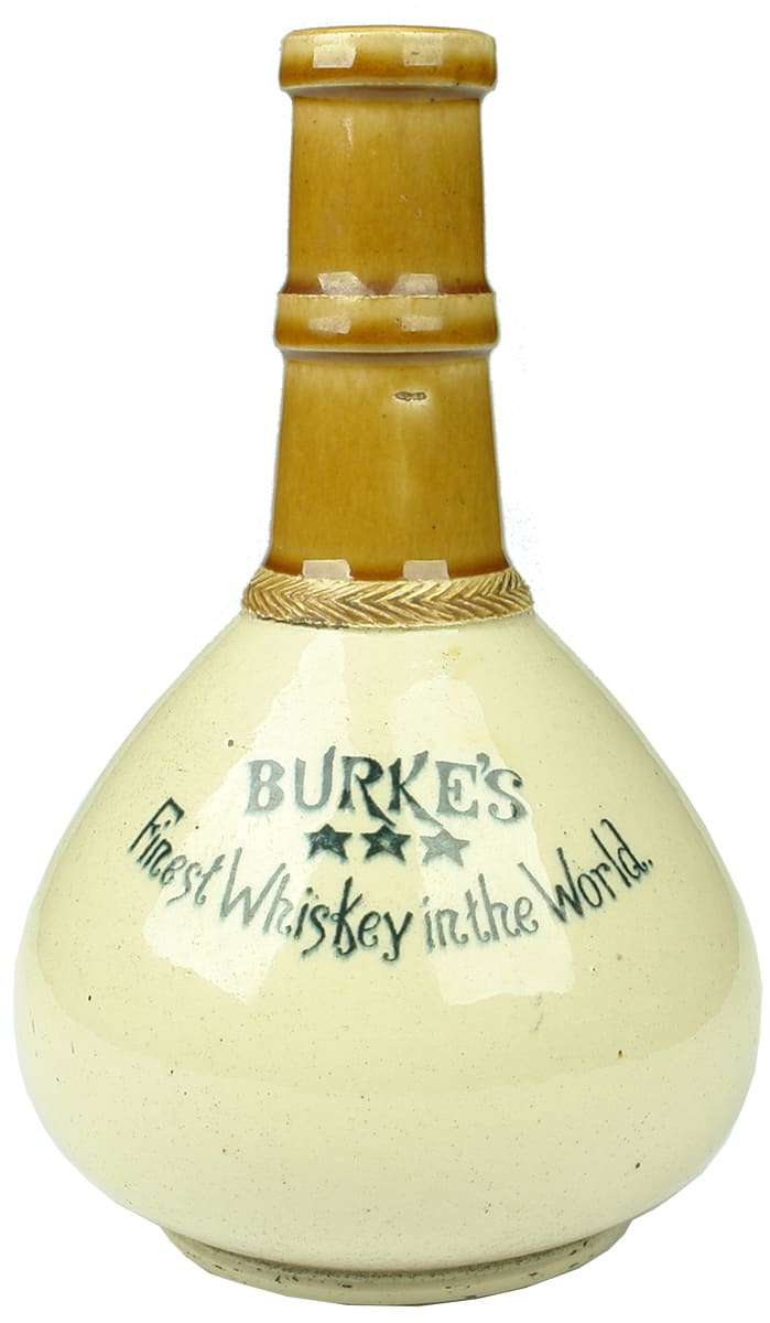 Burkes Finest Whisky in the World Stoneware Jug