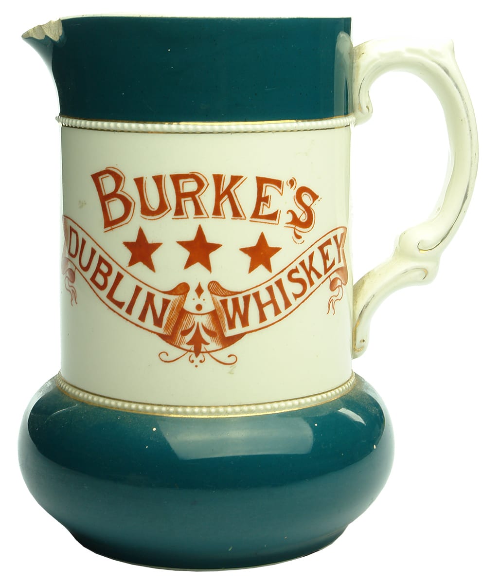 Burkes Dublin Whisky Water Jug