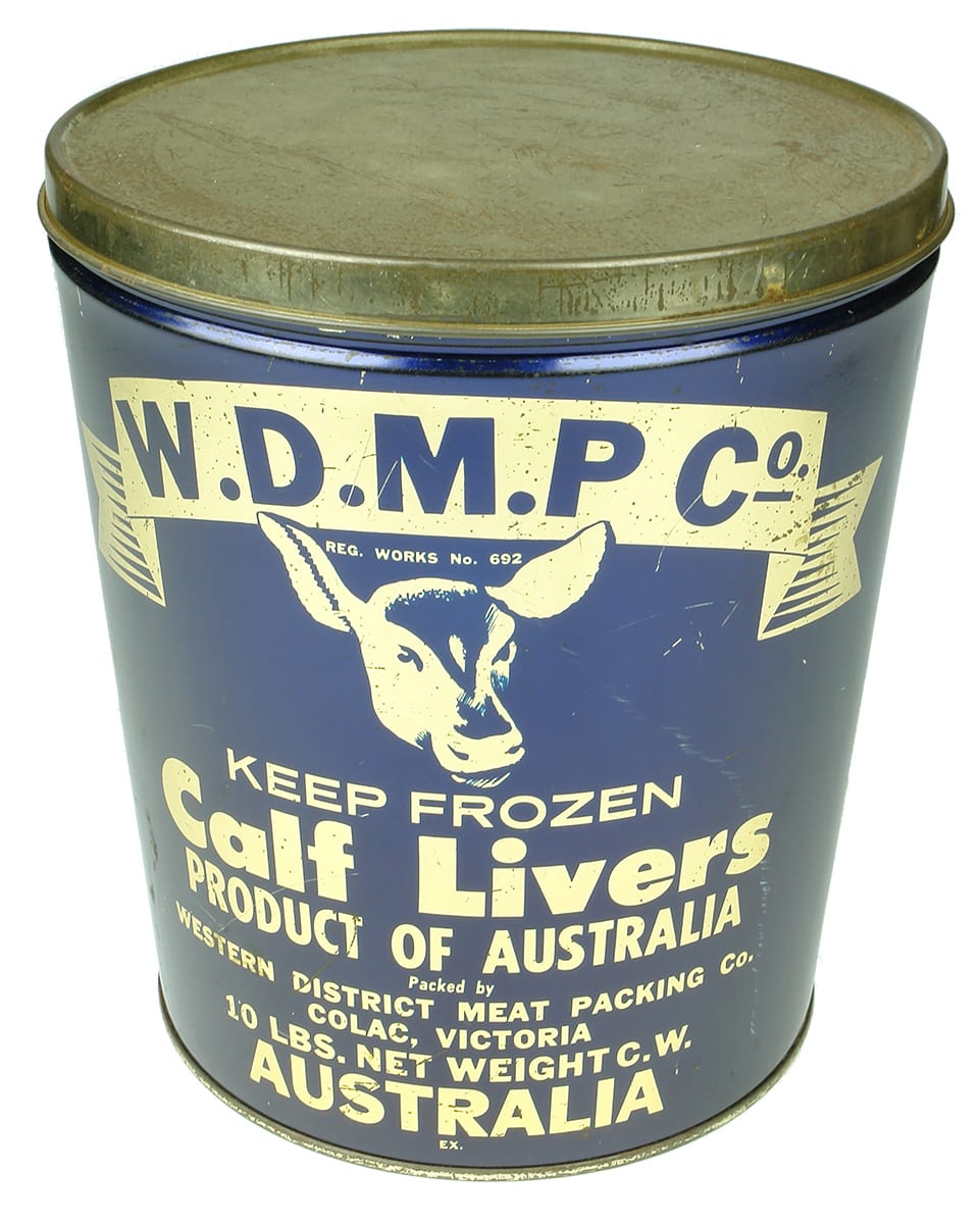 Western District Meat Packing Colac Calf Livers Tin
