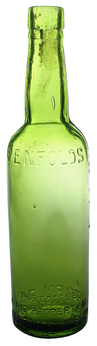 Penfolds Wines Green Glass Antique Bottle