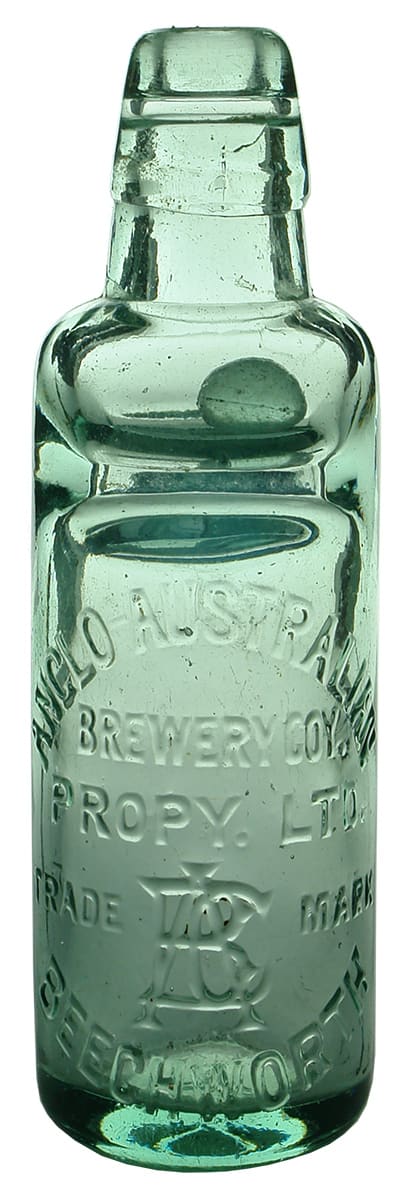 Anglo Australian Beechworth Brewery Codd Bottle
