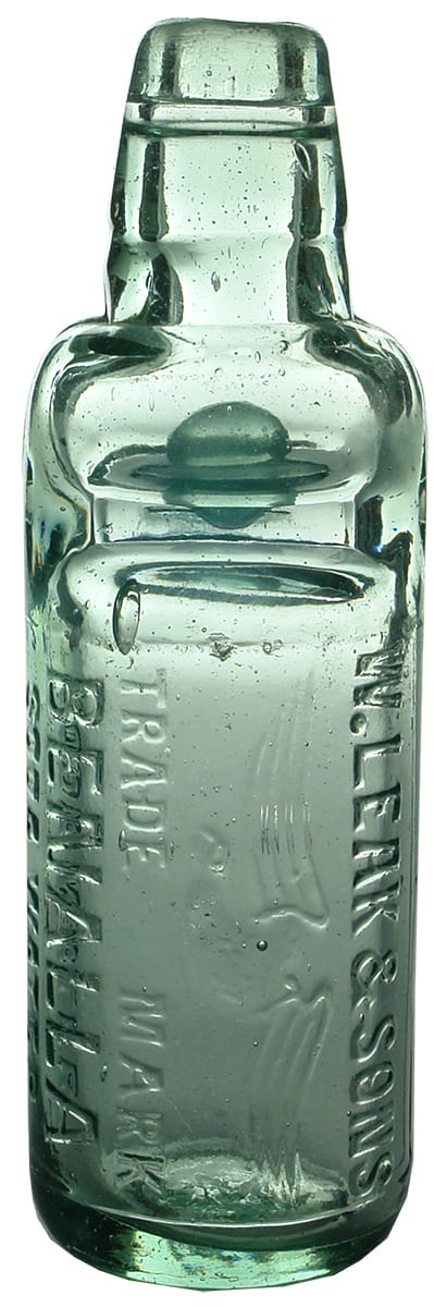 Leak Benalla Soda Water Codd Bottle