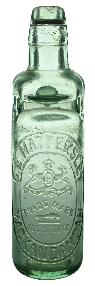 Hattersley Yackandandah Antique Codd Bottle