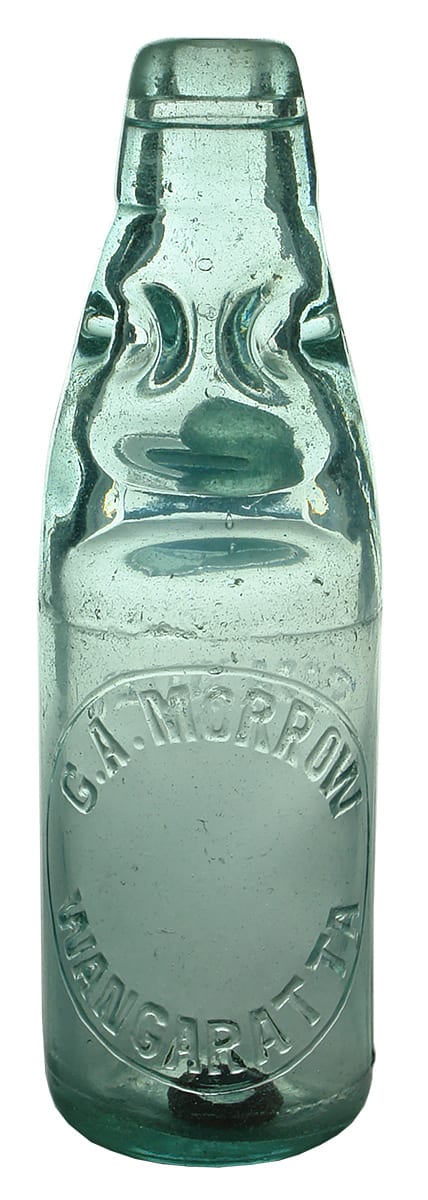 Morrow Wangaratta Antique Old Codd Bottle