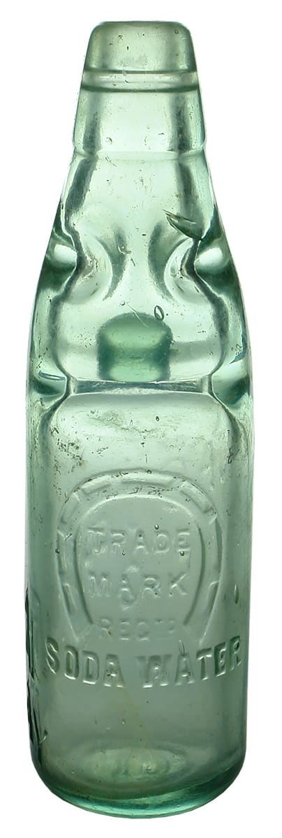 Jacobson Footscray Soda Water Codd Bottle