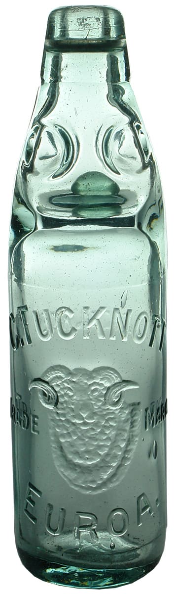 Tucknott Euroa Lemonade Codd Old Bottle
