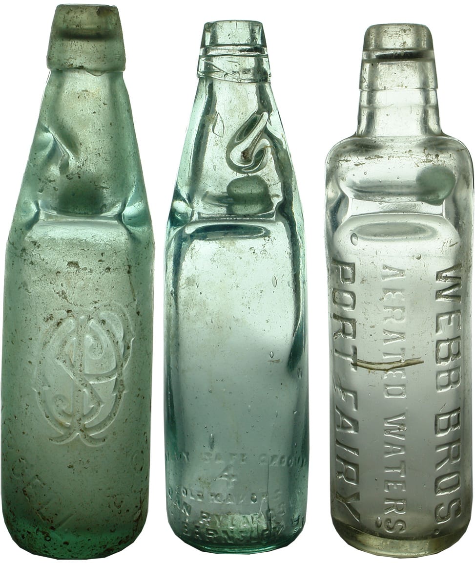 Old Codd Marble Alley Bottles