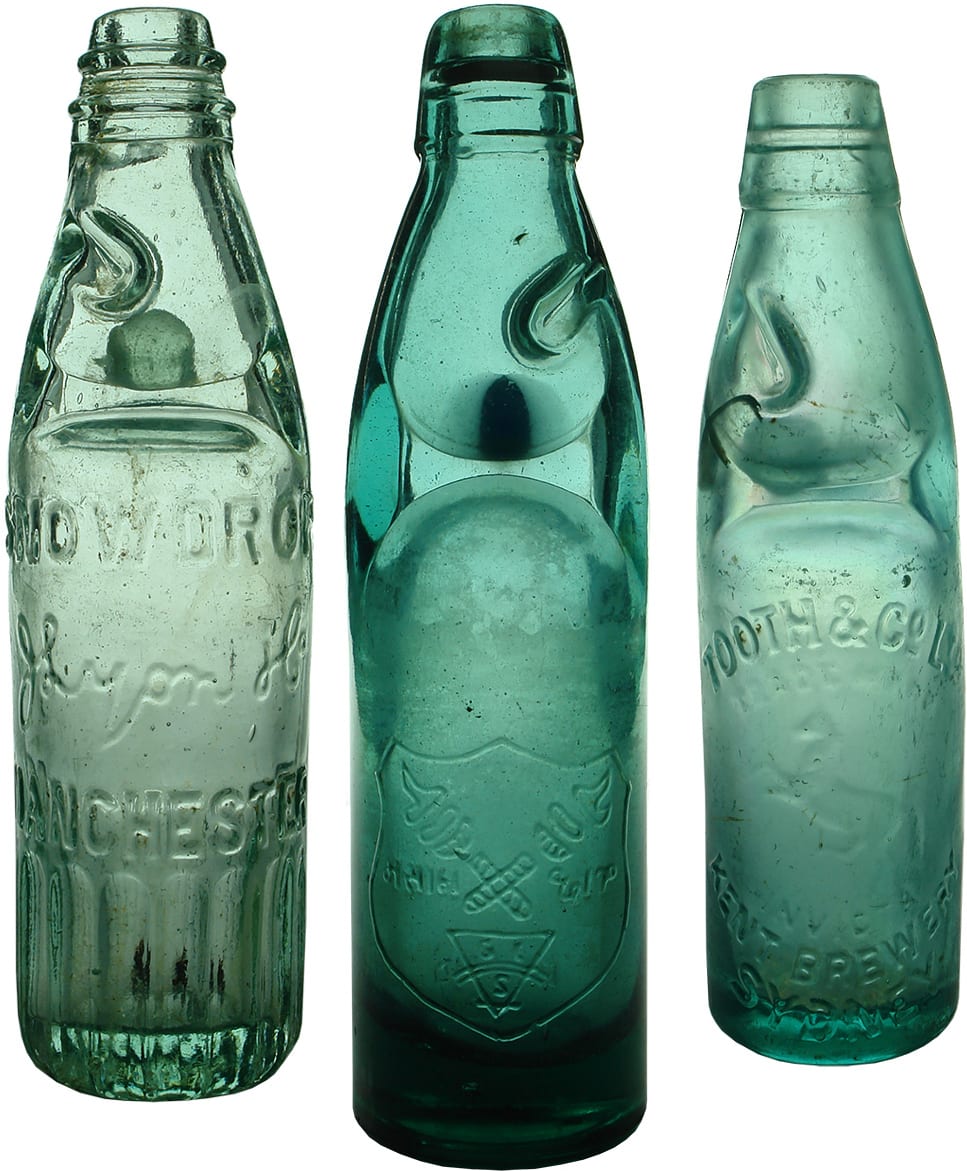 Old Codd Marble Alley Bottles