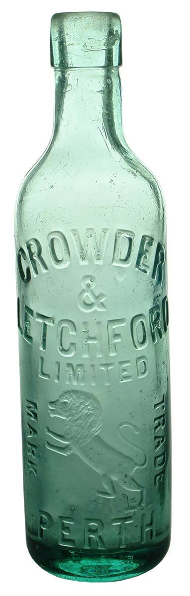 Crowder Letchford Perth Fremantle Cork Stoppered Bottle