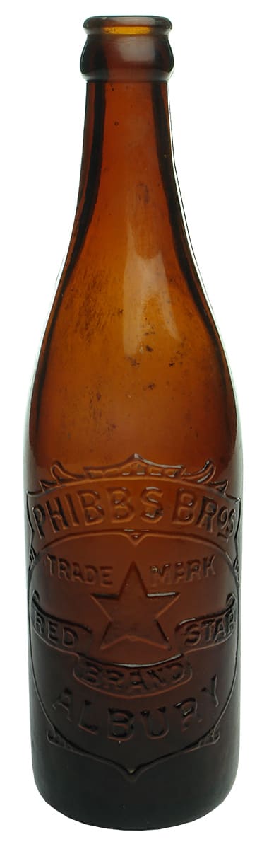 Phibbs Bros Albury Brown Glass Bottle