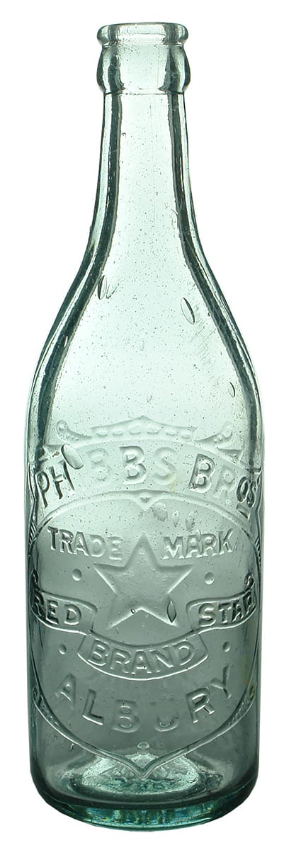 Phibbs Bros Albury Crown Seal Soft Drink Bottle