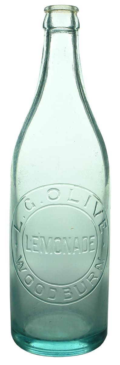 Olive Woodburn Crown Seal Soft Drink Bottle