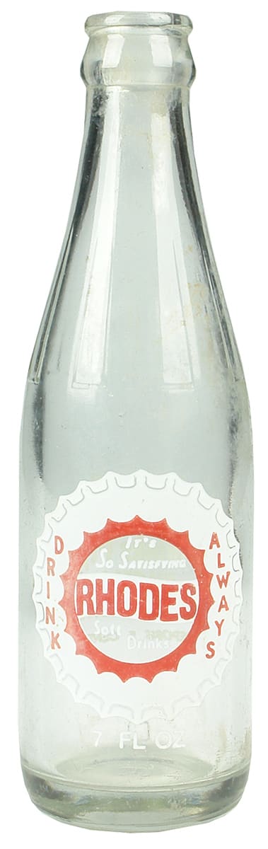 Rhodes Biloela Crown Seal Soft Drink Bottle