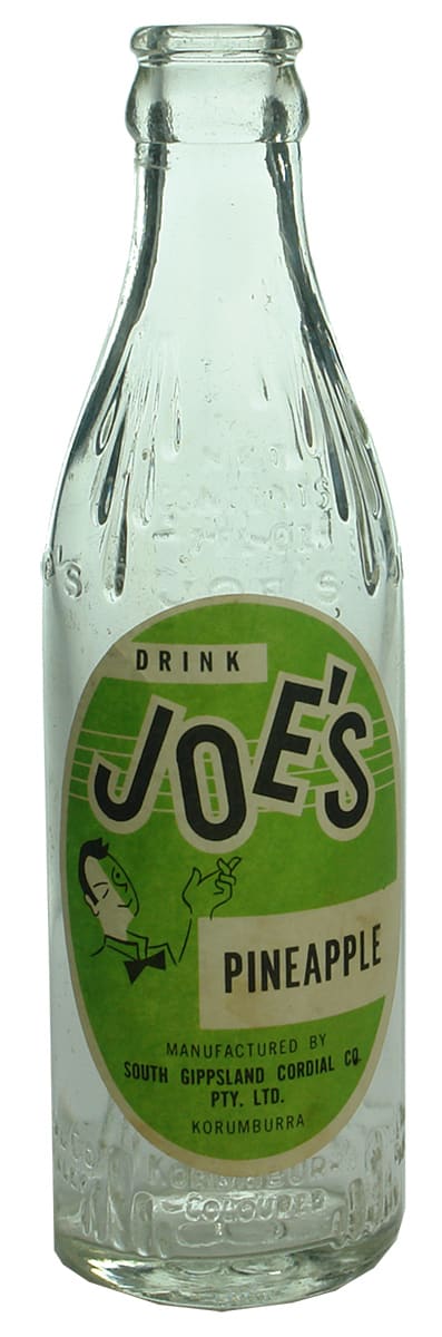 Joe's Korumburra Crown Seal Soft Drink Bottle
