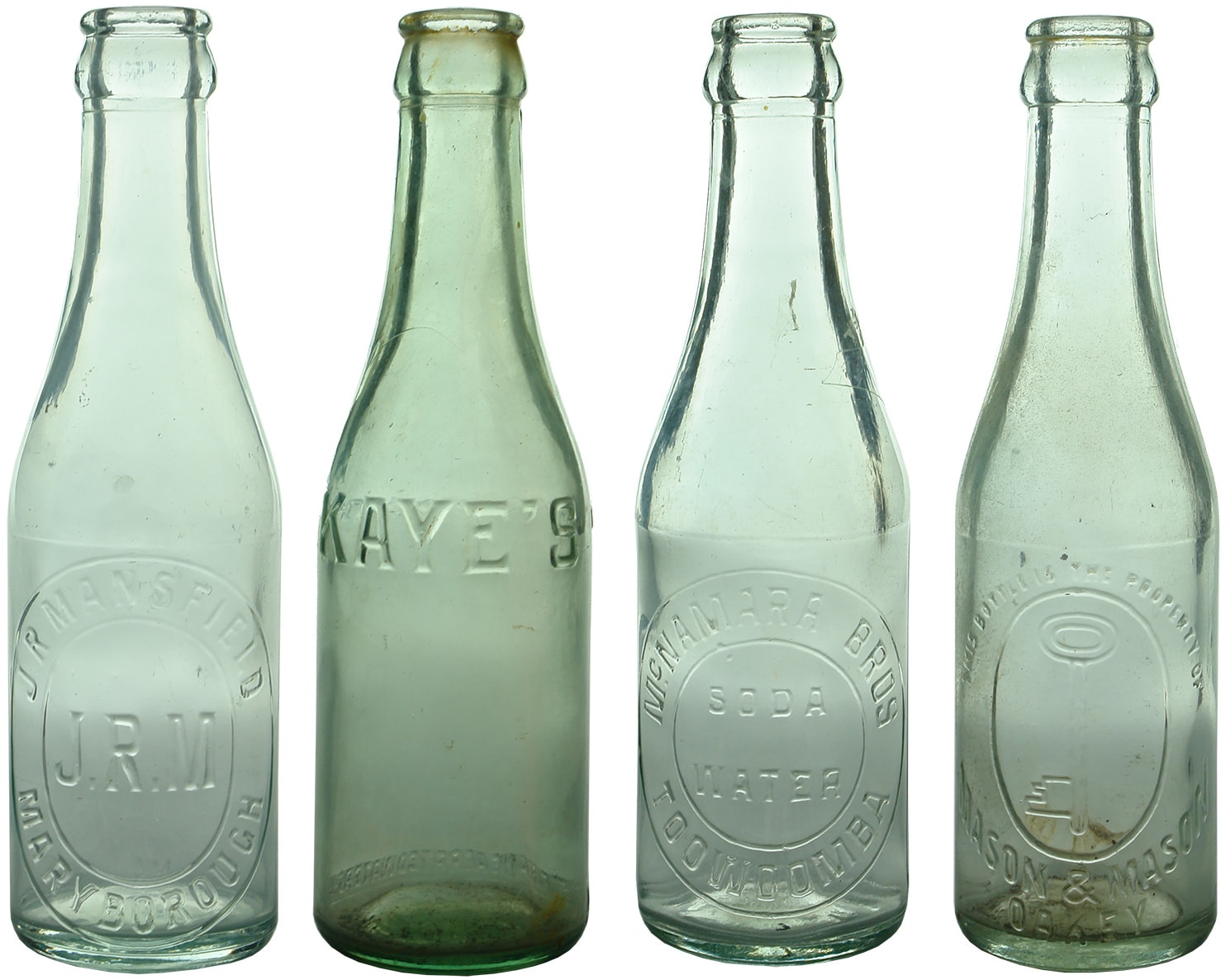 Old Vintage Crown Seal Soft Drink Bottles