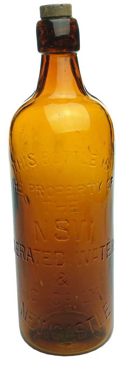 NSW Aerated Waters Newcastle Internal Thread Bottle