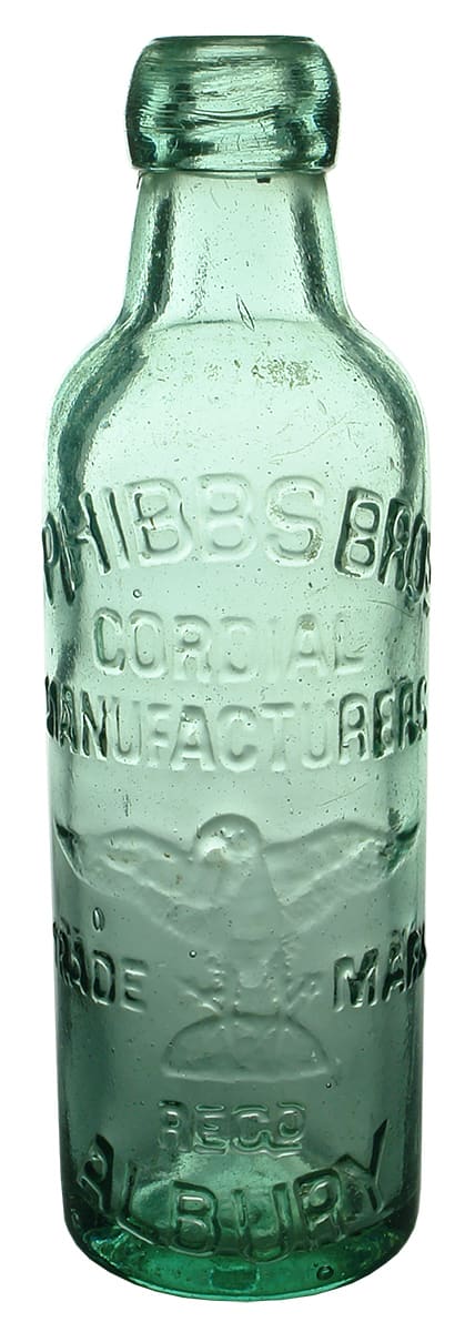 Phibbs Cordial Manufacturers Albury Internal Thread Bottle