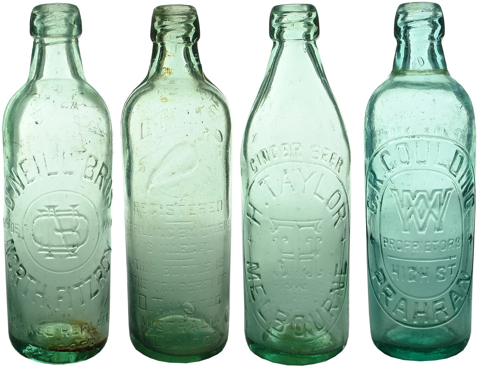 Old Antique Internal Thread Bottles