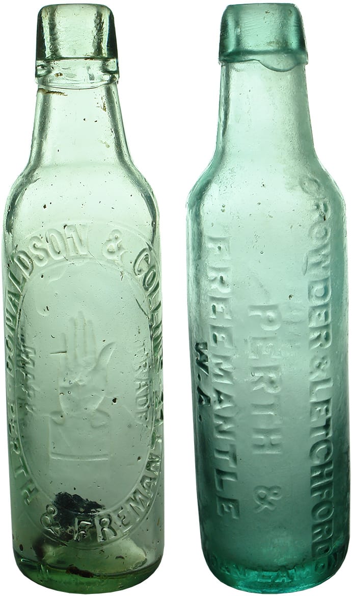 Old Lamont Patent Aerated Water Bottles