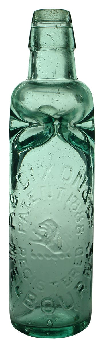 Dixon Melbourne 1888 Patent Marble Bottle