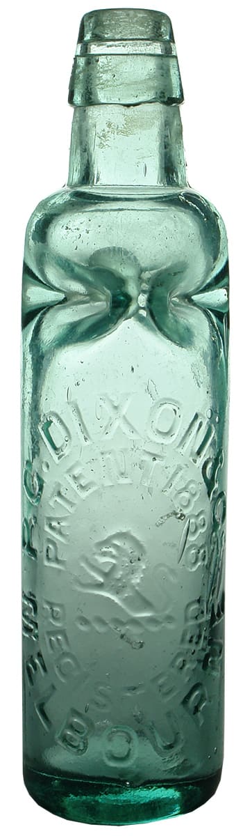 Dixon Melbourne 1888 Patent Marble Bottle