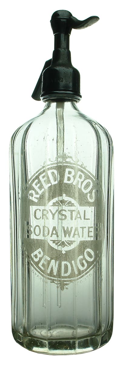 Reed Bros Crystal Soda Water Bendigo Soda Syphon