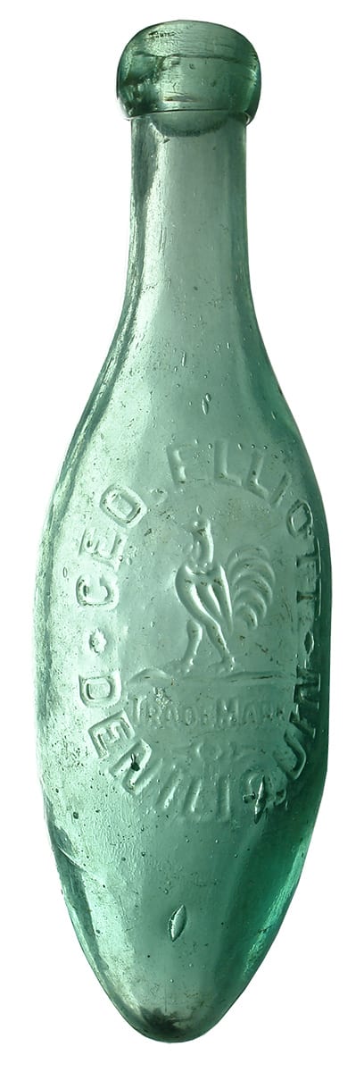 Elliott Deniliquin Torpedo Soda Bottle